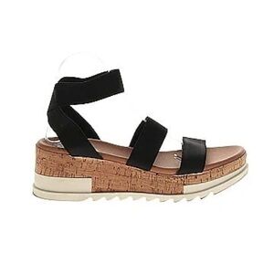 Steve Madden Bandi Platform Sandals, Black, Women’s Size 7.5